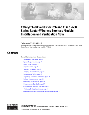 Cisco Systems 6500 Switch User Manual | Manualzz Cisco Systems 6500 Switch User Manual | Manualzz