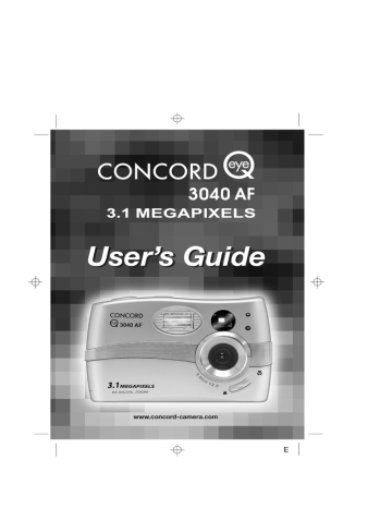 Concord Camera 3040AF Digital Camera User Manual Concord Camera 3040AF Digital Camera User Manual