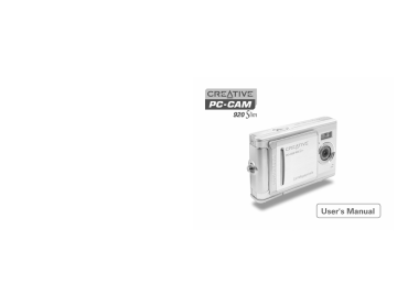 Creative 920 Slim Digital Camera User Manual | Manualzz Creative 920 Slim Digital Camera User Manual | Manualzz
