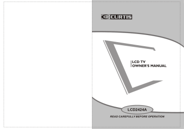 Curtis LCD2424A Flat Panel Television User Manual | Manualzz