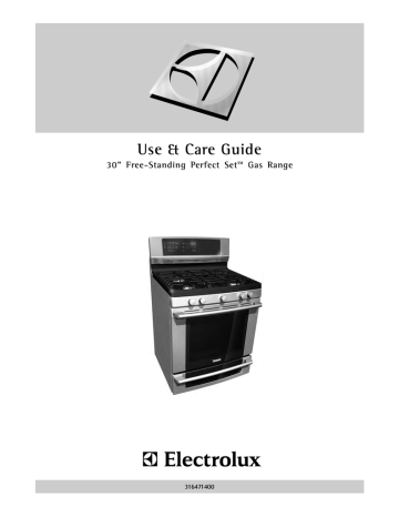 Electrolux 316471400 Range User Manual Electrolux 316471400 Range User Manual
