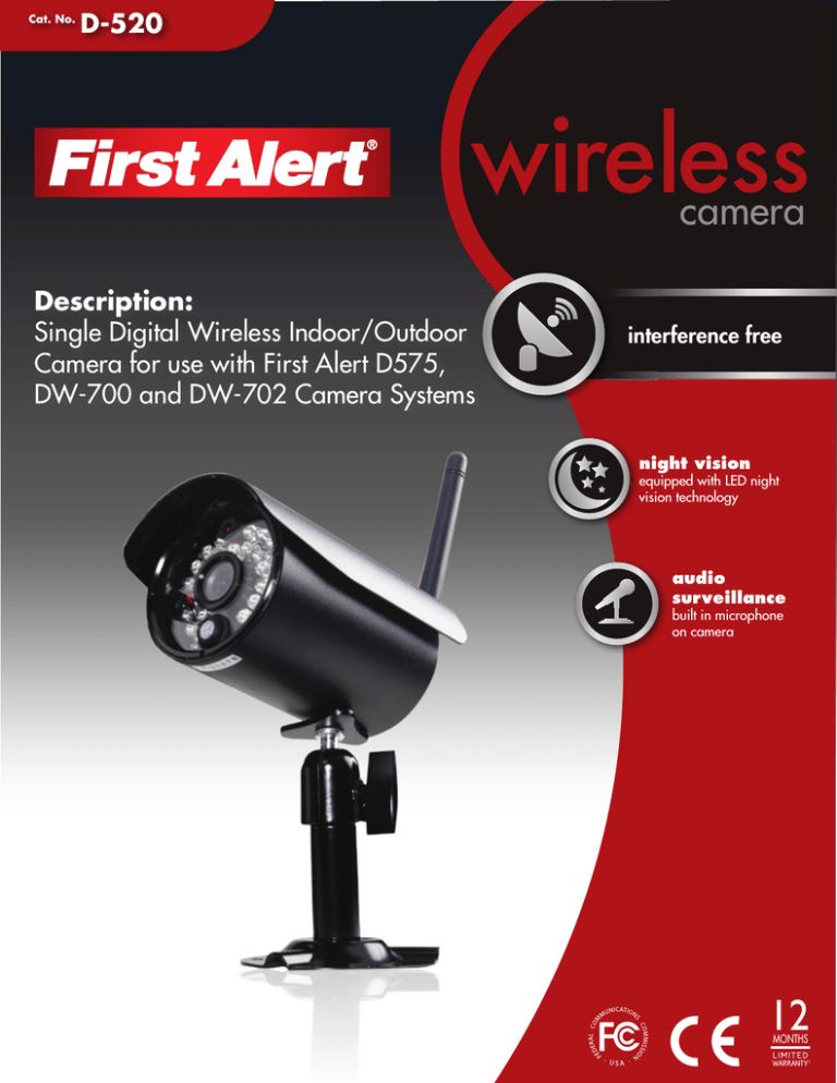 First Alert D-520 Musical Instrument User Manual First Alert D-520 Musical Instrument User Manual