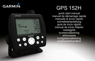 Garmin 190-01219-90 GPS Receiver Quick start manual | Manualzz