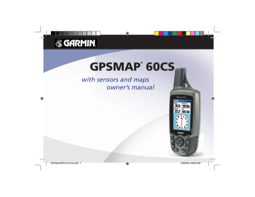 Garmin GPSMAP60CS GPS Receiver Owner`s manual | Manualzz Garmin GPSMAP60CS GPS Receiver Owner`s manual | Manualzz