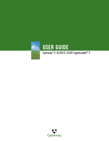 Gateway E-826R, E-824R User manual Gateway E-826R, E-824R User manual