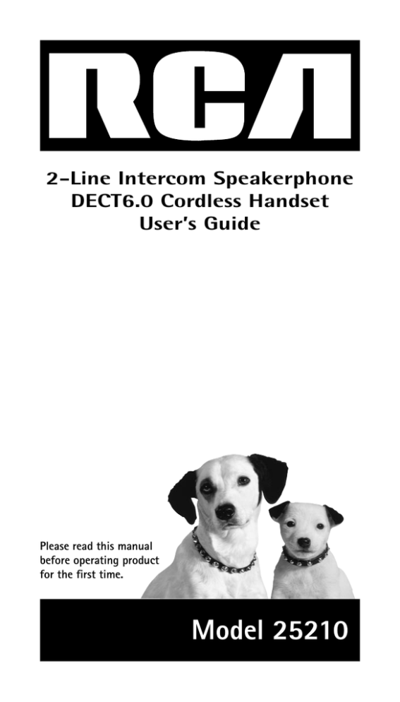 GE 25210 Intercom System User Manual GE 25210 Intercom System User Manual