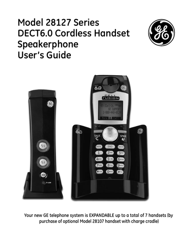 GE 28118 Telephone User Manual GE 28118 Telephone User Manual