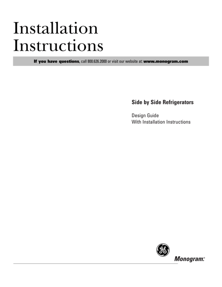 GE ZISS420NRSS User manual GE ZISS420NRSS User manual