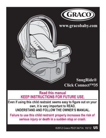 Graco PD213671A Car Seat User Manual | Manualzz Graco PD213671A Car Seat User Manual | Manualzz