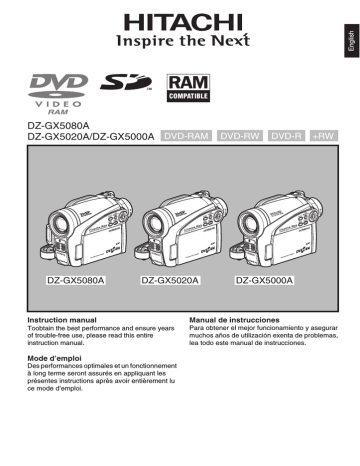 Connecting to a TV. Hitachi DZ-GX5080A, DZ-GX5020A, DZ-GX5000A | Manualzz Connecting to a TV. Hitachi DZ-GX5080A, DZ-GX5020A, DZ-GX5000A | Manualzz