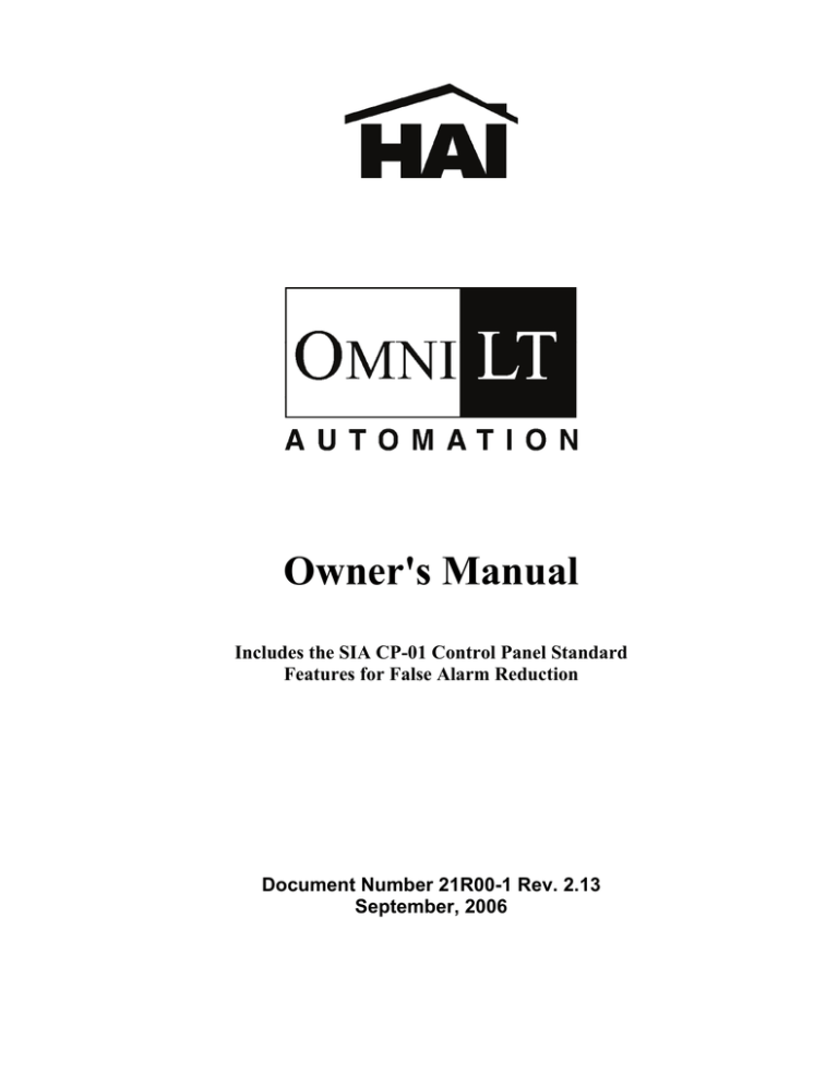 Home Automation SIA CP-01 Automobile Alarm User Manual Home Automation SIA CP-01 Automobile Alarm User Manual