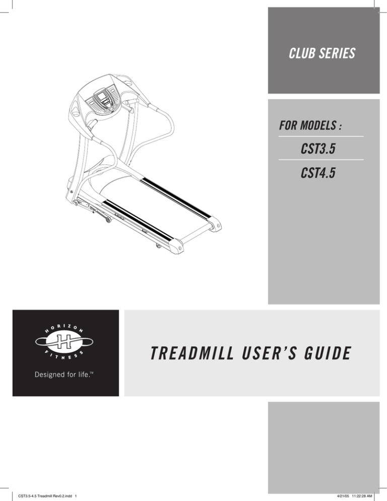 Horizon Fitness B52HR Exercise Bike User Manual Horizon Fitness B52HR Exercise Bike User Manual
