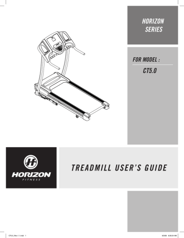 Horizon Fitness CT5.0 Treadmill User`s guide | Manualzz