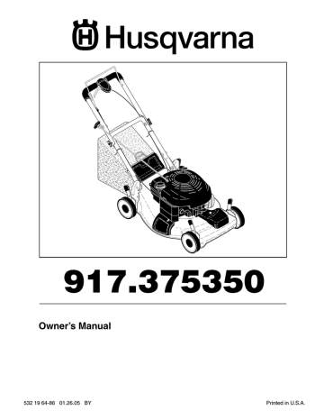 Husqvarna 917.37535 Lawn Mower User Manual Husqvarna 917.37535 Lawn Mower User Manual