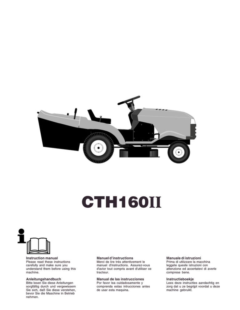 Husqvarna CTH160II Lawn Mower User Manual Husqvarna CTH160II Lawn Mower User Manual