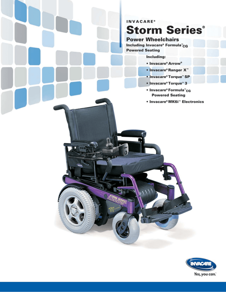 Invacare Invacare Formula CG powered seating Mobility Aid User Manual Invacare Invacare Formula CG powered seating Mobility Aid User Manual