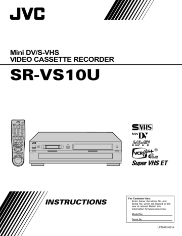 JVC SR-VS10U Speaker System User Manual | Manualzz JVC SR-VS10U Speaker System User Manual | Manualzz