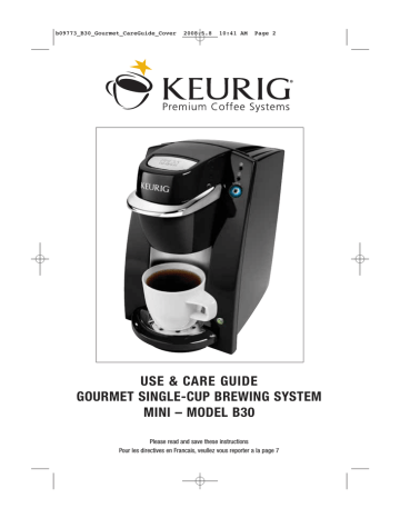 Keurig b09773 Coffeemaker User Manual | Manualzz