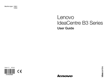 Important Safety Information. Lenovo IdeaCentre B300, B3, 10052, 10051 | Manualzz