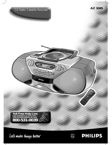 Magnavox AZ 1045 CD Player User Manual Magnavox AZ 1045 CD Player User Manual