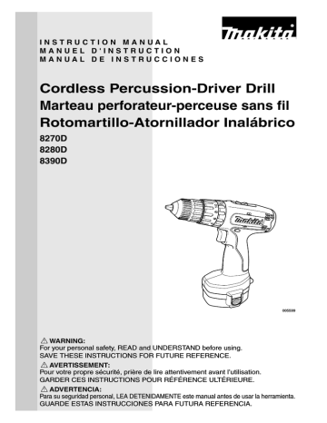 Makita 6312DWG Cordless Drill Instruction manual | Manualzz
