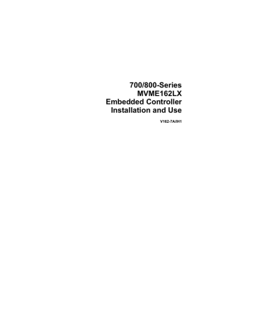 Motorola 700/800-Series Computer Hardware User Manual Motorola 700/800-Series Computer Hardware User Manual