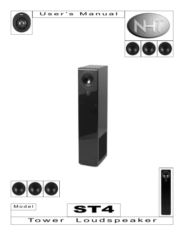 NHT 4 Speaker Owner’s Manual | Manualzz