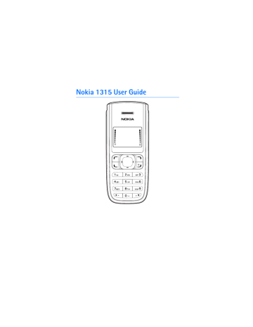 Nokia 1315 Cell Phone User Manual Nokia 1315 Cell Phone User Manual