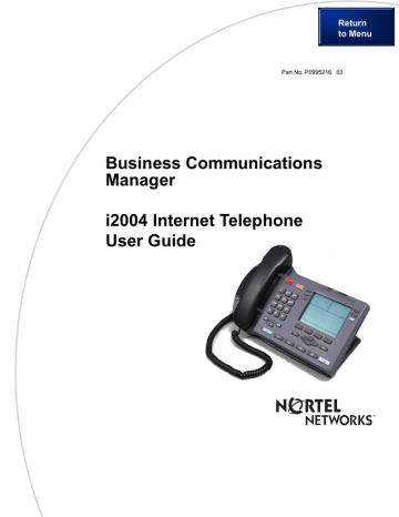 Nortel Networks Ip Phone User Manual Manualzz