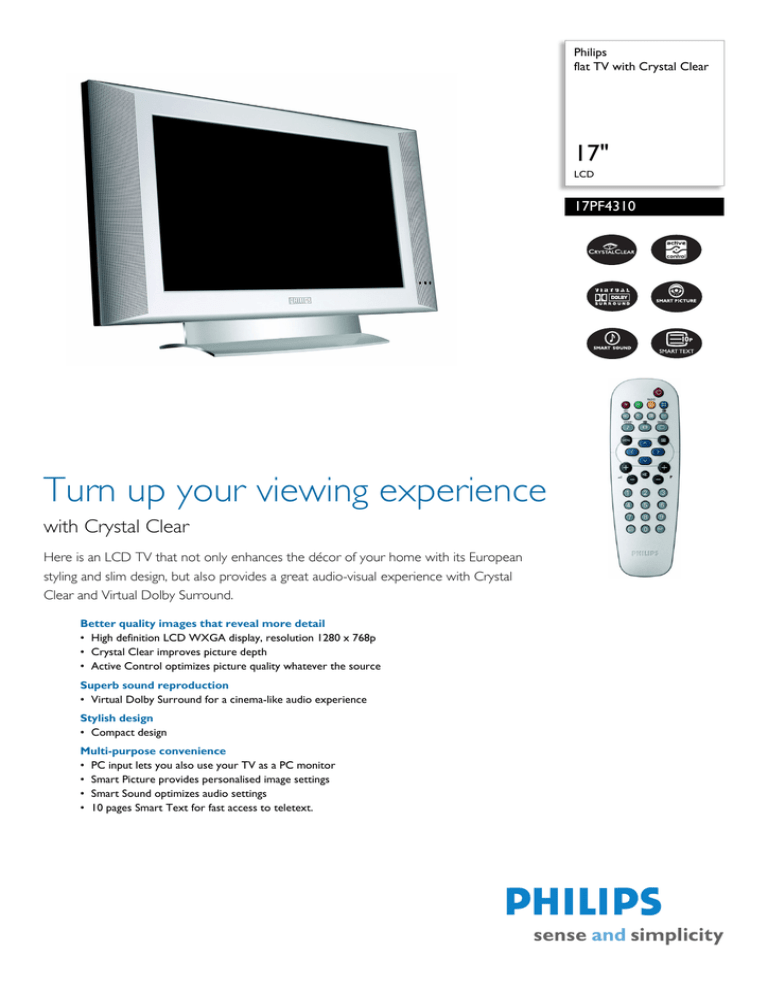 Philips 17GR2746 CRT Television User Manual Philips 17GR2746 CRT Television User Manual