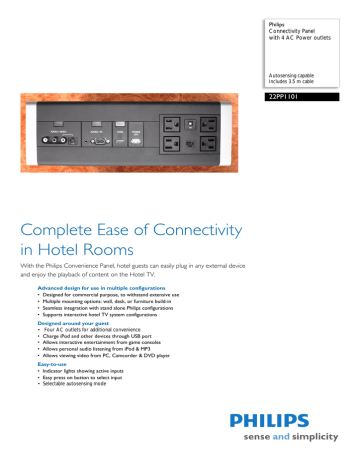 Philips 22PP1101 Stereo System User Manual Philips 22PP1101 Stereo System User Manual