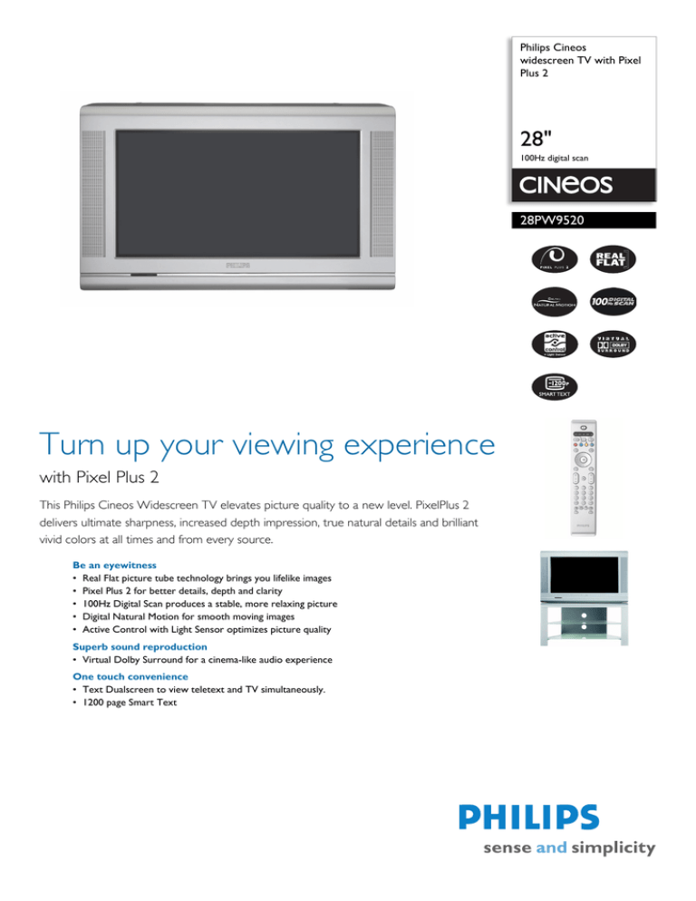 Philips 28PW9520 Flat Panel Television User Manual Philips 28PW9520 Flat Panel Television User Manual