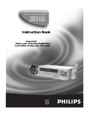 Philips VRKD11YL VCR Instruction book | Manualzz Philips VRKD11YL VCR Instruction book | Manualzz
