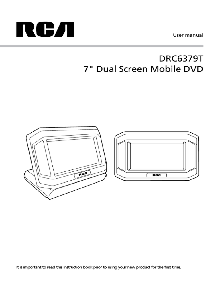 RCA DRC6379T Car Video System User Manual RCA DRC6379T Car Video System User Manual