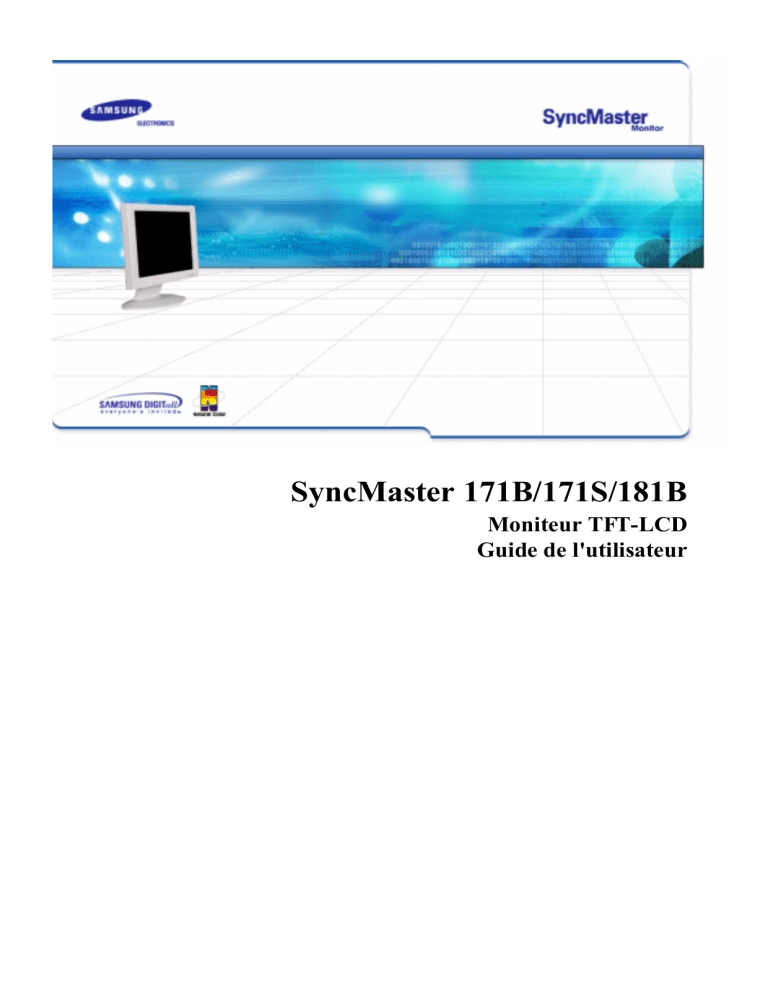 Samsung 171B, 171S, 181B User manual Samsung 171B, 171S, 181B User manual