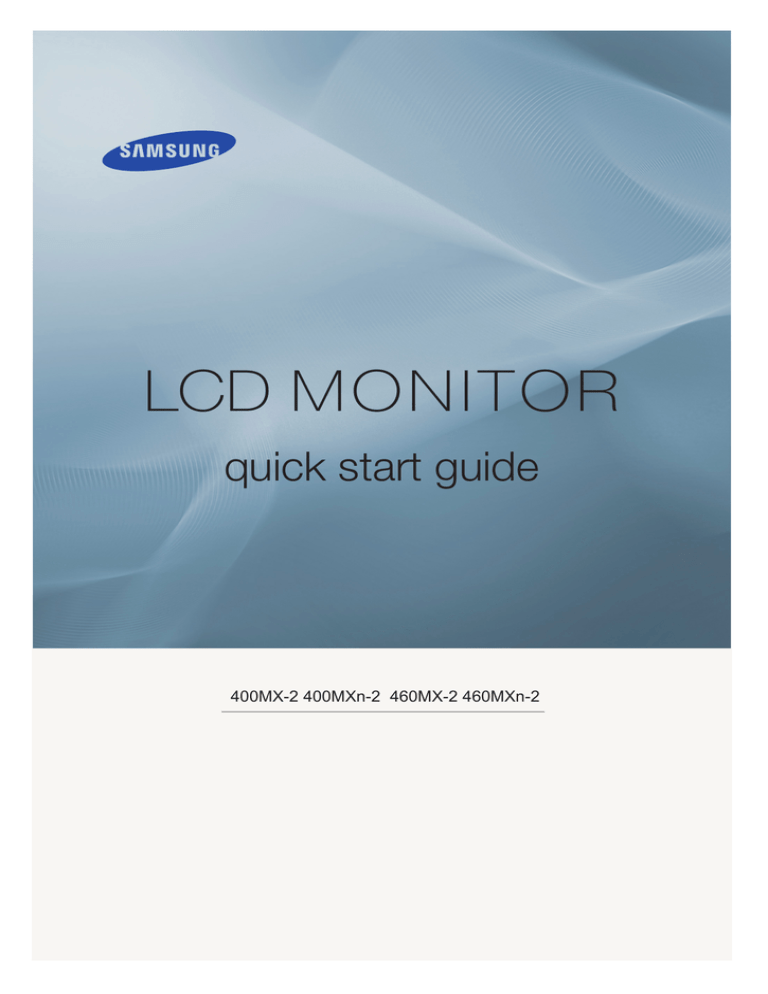 Samsung 460FPN-2, 460FP-2, 400FP-2, 400FPn-2 User manual Samsung 460FPN-2, 460FP-2, 400FP-2, 400FPn-2 User manual