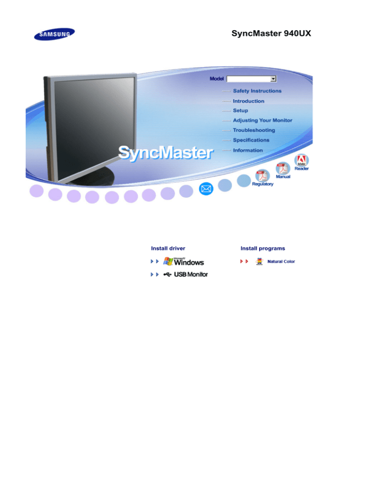 Samsung 940UX User manual Samsung 940UX User manual