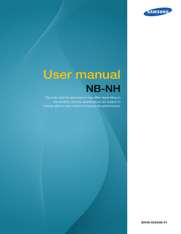 Samsung NB-NH User manual Samsung NB-NH User manual