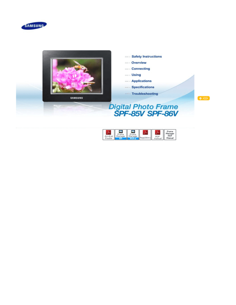 Samsung SPF-85V User manual Samsung SPF-85V User manual