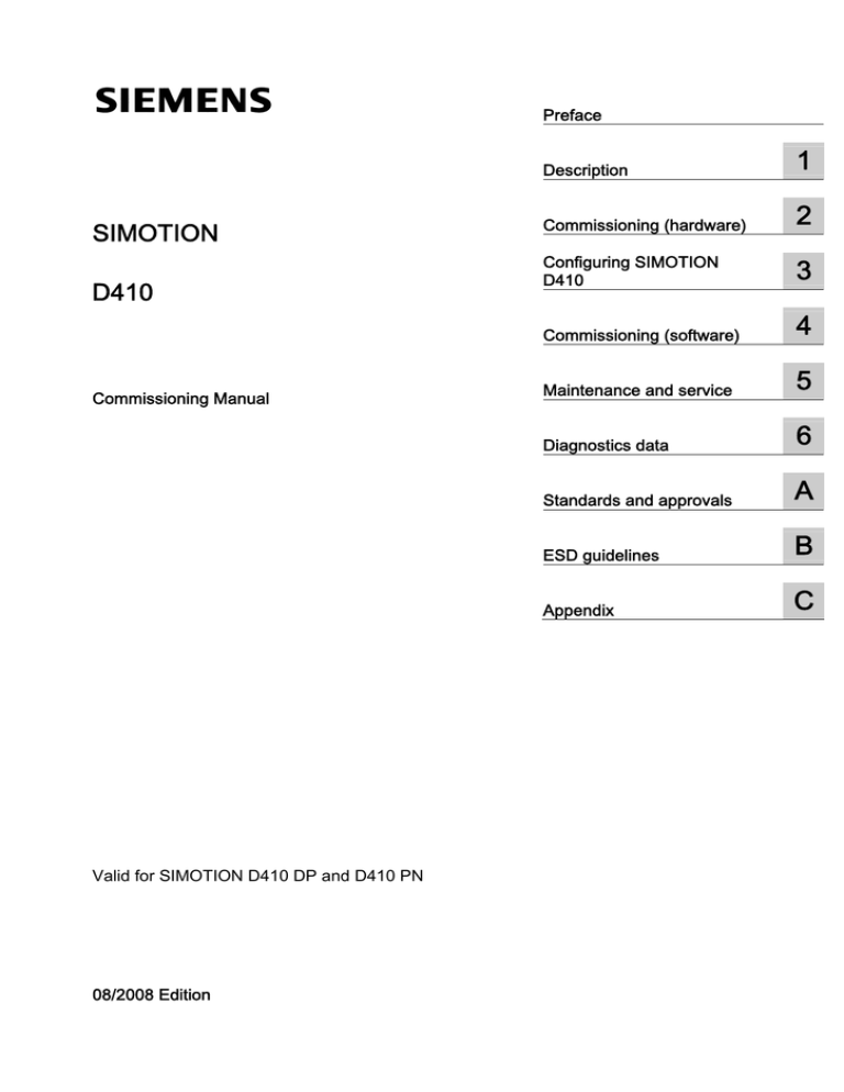 Siemens D410 Network Hardware User Manual Siemens D410 Network Hardware User Manual