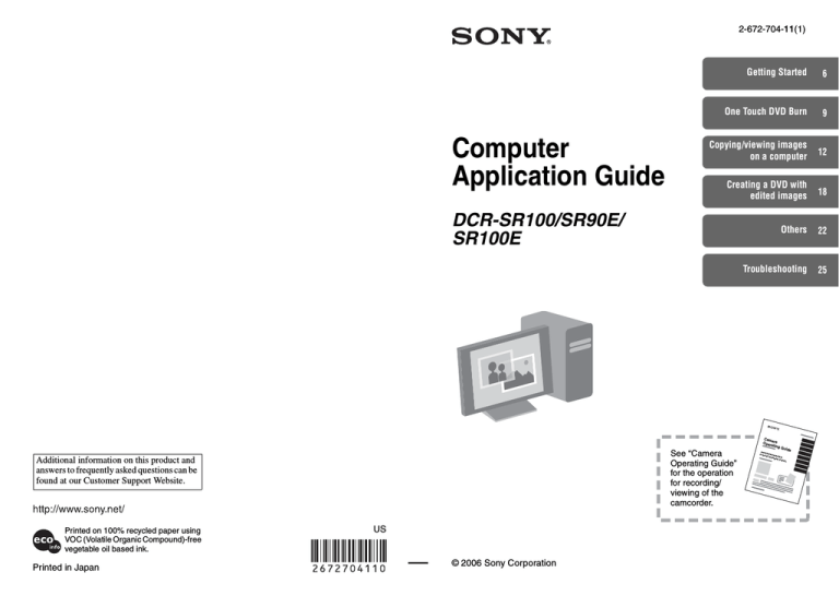 Sony DCR-SR90E, DCR-SR100E User manual Sony DCR-SR90E, DCR-SR100E User manual