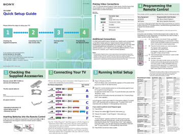 Sony KLV-23M1 Flat Panel Television User Manual Sony KLV-23M1 Flat Panel Television User Manual