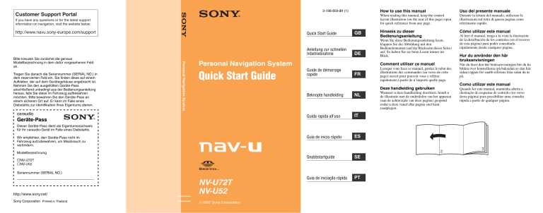 Sony NV-U72T, NV-U52, NV U72T, NV U52 User manual Sony NV-U72T, NV-U52, NV U72T, NV U52 User manual