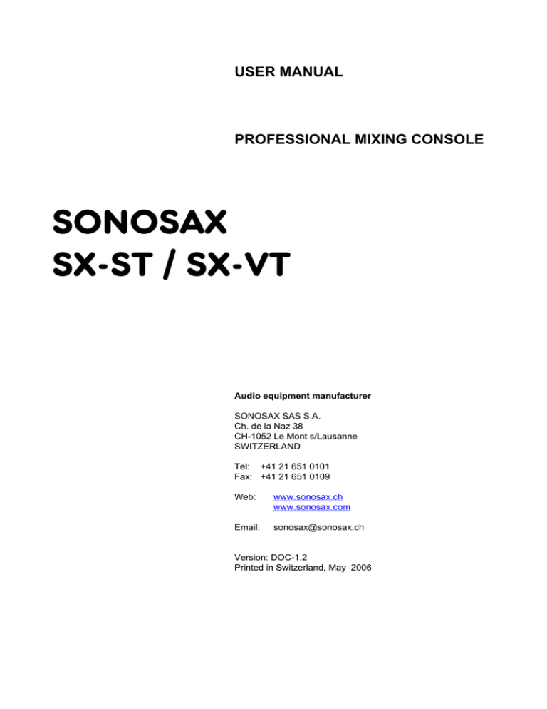SVA CDR-1204 Security Camera User Manual SVA CDR-1204 Security Camera User Manual