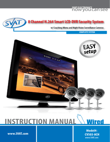 SVAT Electronics CV503-8CH Security Camera Instruction manual | Manualzz