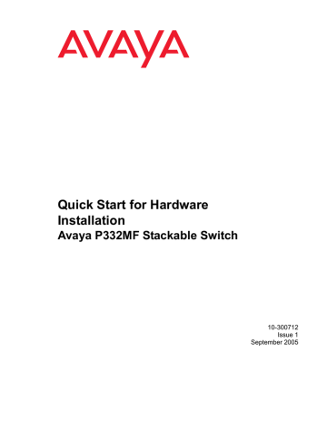 Transition Networks P332MF Switch User Manual Transition Networks P332MF Switch User Manual