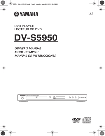 Yamaha DV-S5950 DVD Player User Manual | Manualzz