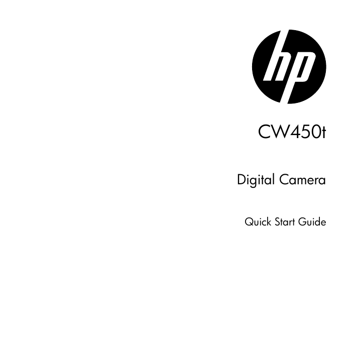 HP CW450t Digital Camera, CW-450t User manual HP CW450t Digital Camera, CW-450t User manual