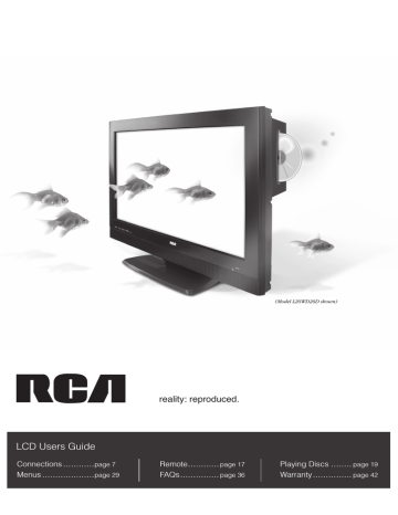 RCA L32WD26D HDTV/DVD Combo | Manualzz RCA L32WD26D HDTV/DVD Combo | Manualzz