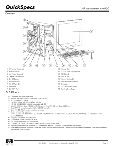 Compaq XW4000 PC Desktop Compaq XW4000 PC Desktop